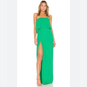 Green Amanda Uprichard Strapless Prom or Formal Dress